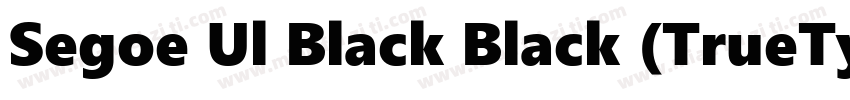 Segoe Ul Black Black (TrueType)(西方)字体转换